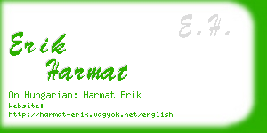 erik harmat business card